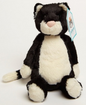 Jellycat Small Bashful Black and White Cat